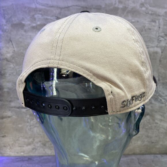 Six Flags Magic Mountain Batman The Ride Snapback Hat OSFA Black Yellow Cap - Picture 3 of 6